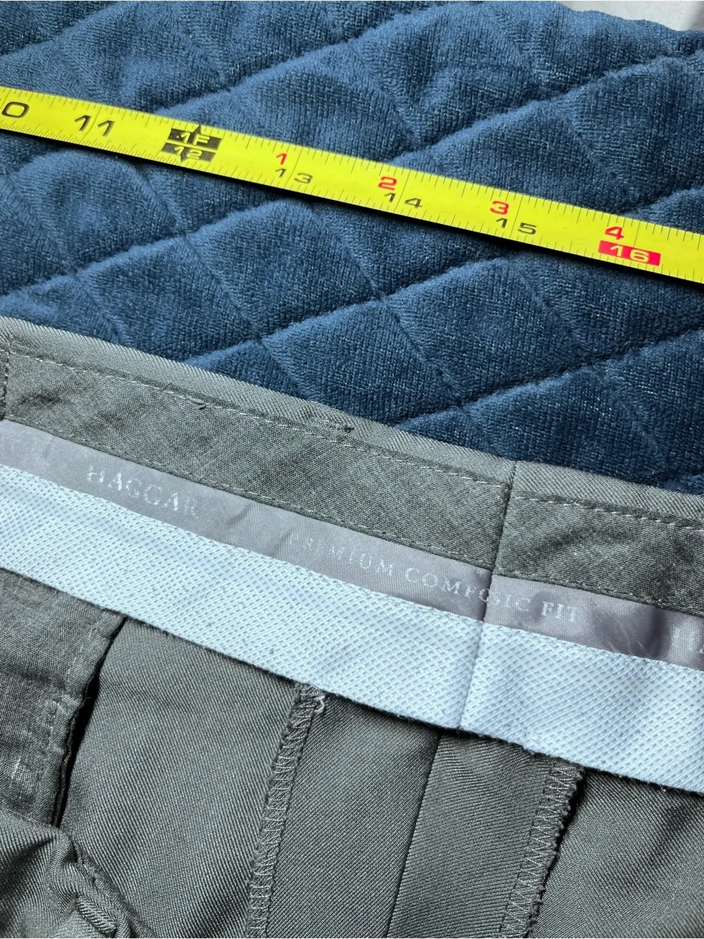 Haggar Men's Gray Dress Pants - Flat Front